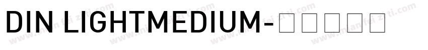 DIN LIGHTMEDIUM字体转换